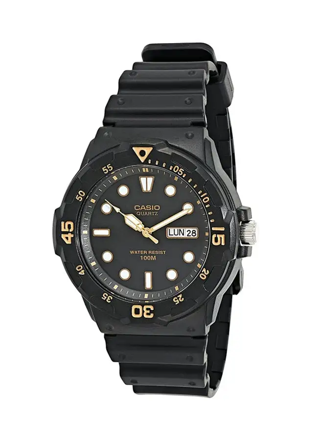 CASIO Men's Resin Analog Watch MRW-200H-1EVDF - 48 mm - Black