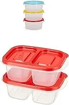 Round Tupperware Small set 3 pieces + Lock & Lock EZ LOCK RECT. CONTAINER 260ML 2P SET