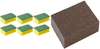 Cleaning sponges set + Carbon sponge - assorted colors