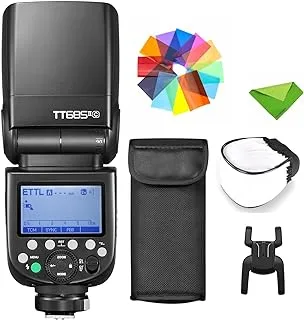 فلاش GODOX TT685II-C لكاميرا كانون سبيدلايت فلاش E-TTL Speedlite عالي السرعة ، نظام 2.4G لاسلكي X متوافق مع Canon Flash 5D Mark؟ 6D Mark II 7D 90D 250D R5850D (تمت ترقيته TT685)