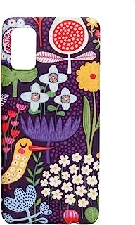 Generic Dragon Plastic Creative Back Phone Protection Case Flowers, Bird Print Design With Silicone Safety Edges And 3D Back Print For Samsung Galaxy A41 - Multi Color