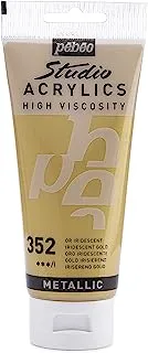 Pebeo Acrylic Paint, 100 ml Tubes, Iridescent Gold, 3 Fl Oz