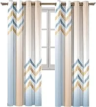 Naguib Selim M.C 314 OFFER 3D 2 Printed Curtain for Living Room and Bedroom, Multi Color, 280 * 140 cm