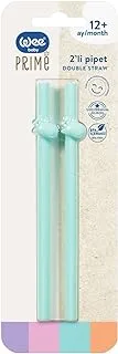 Wee Baby Prime Straw, 2 Pcs, Fully Silicone.