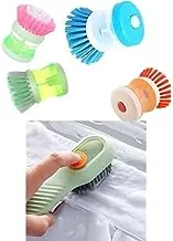 Bundle of Mini cleaner brush, orange + Shoe Cleaning Brush for Liquid Stains