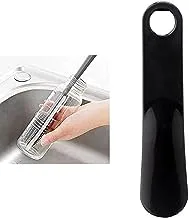 Bundle of Silicone brush baron cup bottle+HeroPlast Shoe horn,Black