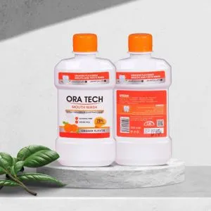 ORA TECH Mouth And Teeth Rinse With Orange Flavor - 200 ML