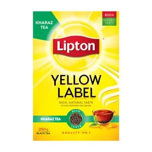 Lipton Yellow Label Black Premium Kharaz Tea With Sun Dried Tea Leaves - Classic - 250G