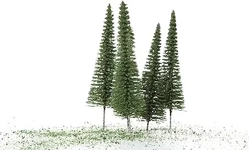 Card DECOR 5 pieces of pine trees scale 1:50