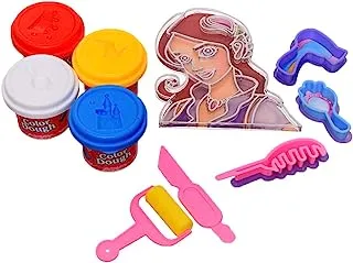 Generic Plastic Magical Color Doughs With Different Molds Shape For Kids Set Of 10 Pieces - Multi Color