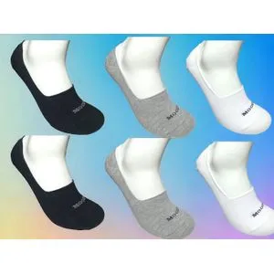 Moody Elegant Men's Invisible Socks Set - 6 Pcs