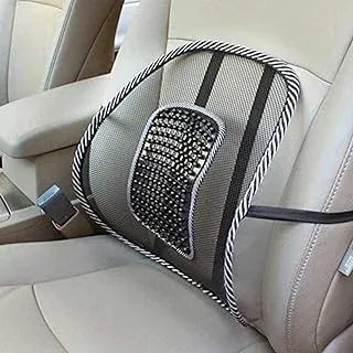 Easymart Universal Car Seat Back Support Massage Chair Pillow Waist Support Lumbar Fan Pad Car Seat Cushion Home Office(Pack of 1)