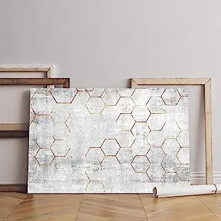 home gallery abstract art sense texture with gold element geometric style Printed Canvas wall art 60x40 cm