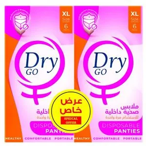 Dry Comfortable Disposable Panties XLarge Offer 12 Pieces