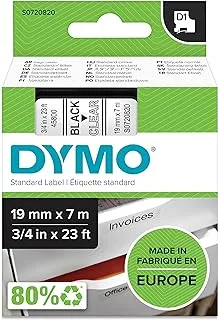 1PK Compatible for DYMO D1 Standard Label Tape 45800 S0720820 3/4