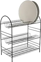 Mosha wire dish rack 3 levels black