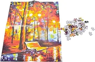 Generic Plastic Puzzle Game Box With Romantic Street Scene Design For Children Set Of 1000 Pieces - Multi Color