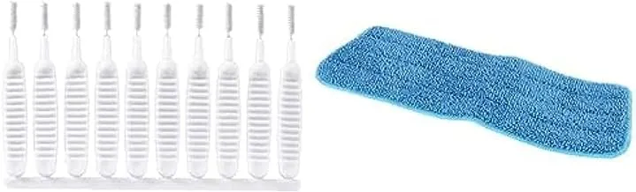 Bundle of Shower dredge brush mini multifunction cleaning brush for garden sprinkler 10pcs cleaning brush+Mob wiper microfiber change parts - assorted color - 1 piece