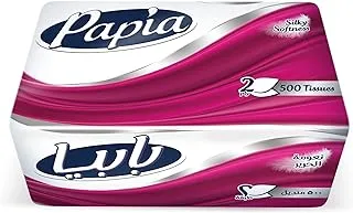 Papia Facial Tissue - PE Single Pack - 2 Ply - 500