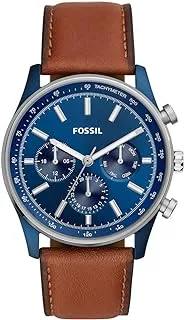 Fossil MENS SULLIVAN LEATHER WATCH BQ2512, BROWN, BROWN, strap