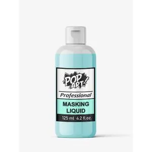 Pop Art Easy Peel Liquid Latex Masking Fluid For Paint Masking Suitable For Canvas , 3D Prints PLA And SLA Non-Sticky- 125 Ml