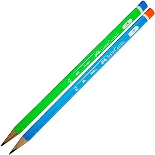 Faber-Castell 5248321604 Neon Mercanli 2B Wood Pencil