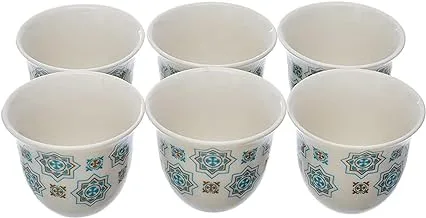 Rosa FM 8968/006061High Quality Porcelain Coffee Set, 6 Pieces - Mafrouka