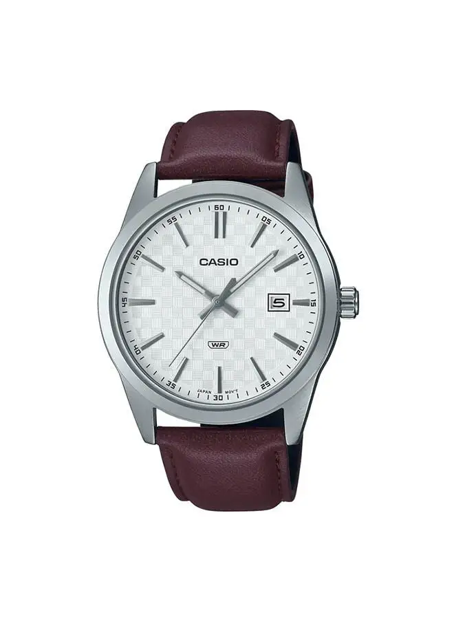 CASIO Leather Analog Watch MTP-VD03L-5AUDF