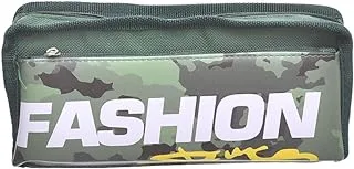 Fashion 070 Fabric Camouflage Zipped Pencil Case - Multi Color