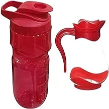 Max Plast plastic water bottle - colors vary + Max Plast plastic water flask, multi color