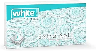 White Extra Soft Tissues, 300 Tissues