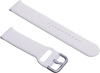 Generic Silicone Adjustable And Expandable Watch Strap With Modern Design For Unisex Compatible With Smart Watches 20 MM - White