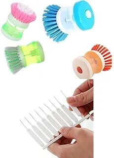 Bundle of Mini cleaner brush, orange + Shower hole and faucets detangler brush set