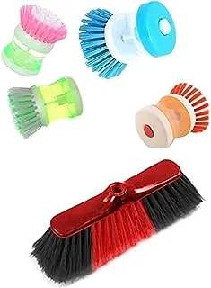 Bundle of Mini cleaner brush, orange + Super helen brush - soft bristle