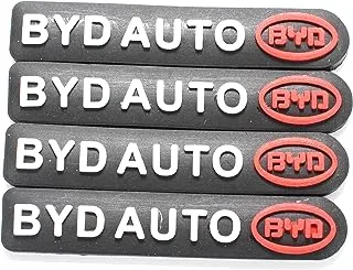 BYD Car Side Door Guard Edge Defender Protector Trim Guard Sticker (Black,4 pcs set)