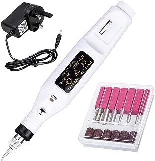 Electric Nail File Drill Kit - White