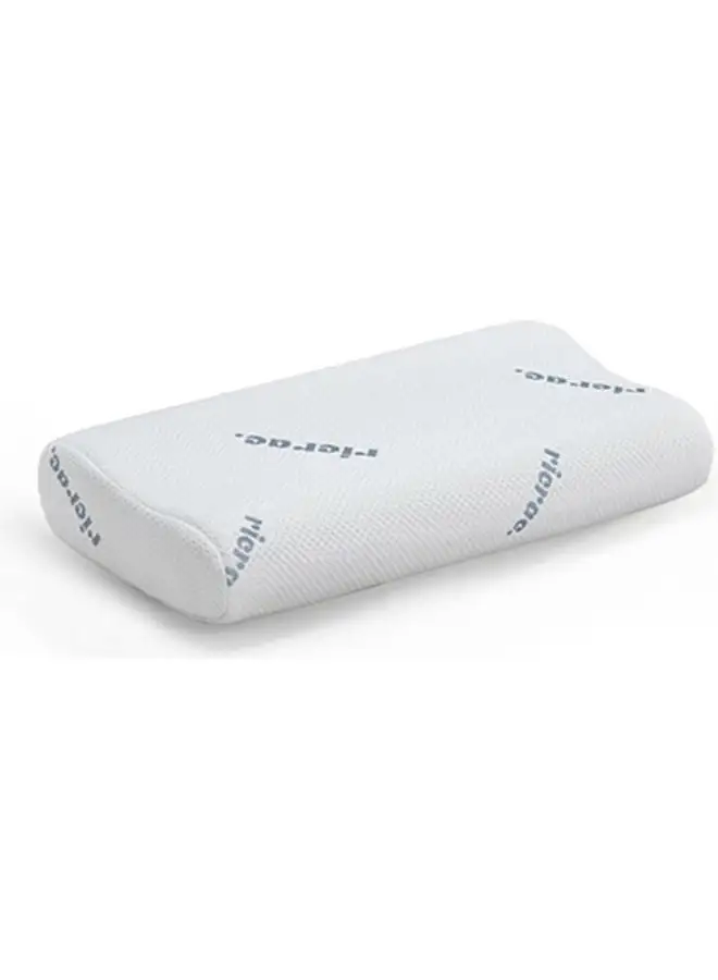 ricrac Neck Orthopedic Sleeping Pillows Combination White 58x30x8-10cm