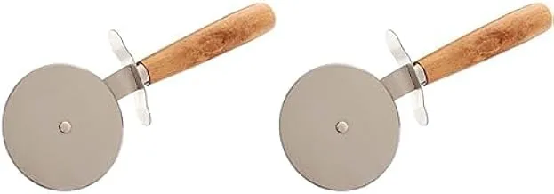 Yasin wood hand pizza cutter - colors variety + Yasin wood hand pizza cutter - colors variety