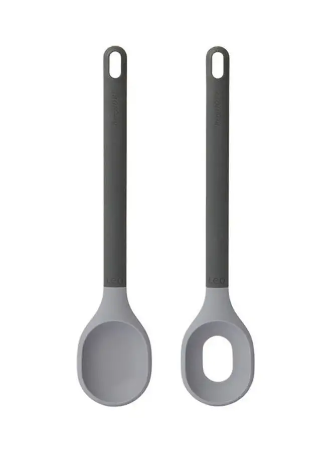 Berghoff Set Of 2 Salad Servers Silicone Grey 30.5cm