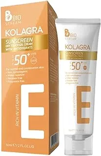 كريم جل Kolagra SUN DRY TOUCH بعامل حماية من الشمس 50+ .50 مل