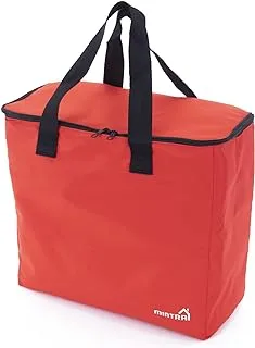 Mintra Unisex Folded Large Cooler Bag -Dark Orange(37 X 40 X17 Cm)