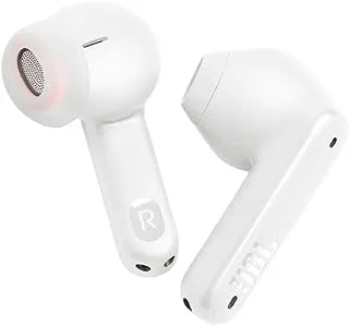 JBL Tune Flex True Wireless Noise Cancelling Earbuds, Pure Bass, ANC + Smart Ambient, 4 Microphones, 32H of Battery, Water Resistant & Sweatproof, Comfortable Fit White, JBLTFLEXWHT, Standard