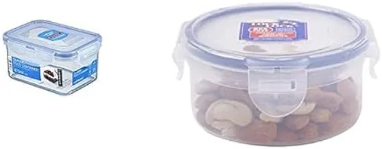 Lock & lock rectangular food container, 470 ml hpl807 + Lock & Lock Round Food Container, 300 ml HPL932