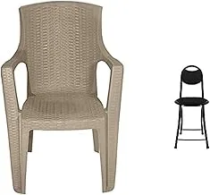 Bundle Karnak plastic chair (beige) + GOHAR - Praying Chair Black