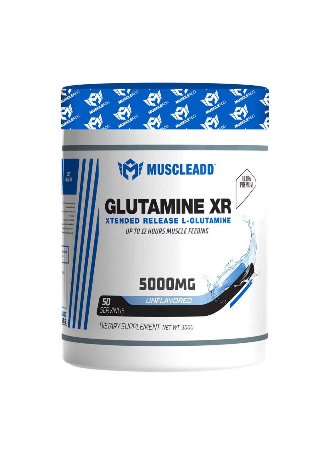 MUSCLEADD Muscle Add Glutamine XR-50Serv.-300G.-بدون نكهة