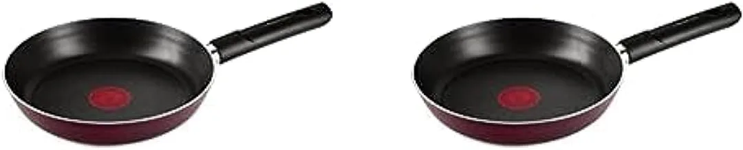 Tefal armatal fry pan with handle, 26 cm, dark purple - 220711526 + Tefal armatal fry pan with handle, 24 cm, dark purple - 220711524