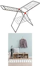 Bundle of Sama Steel Turkish Laundry Racks - Black + Domani shoe cabinat beige - ss181