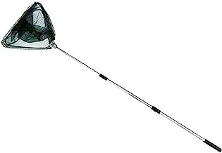 Triangular Folding Fishing Landing Net Aluminium 3 Section Extending Pole Handle, One Size