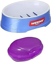 Weiner blast plastic soap holder with lid - multi + Maxblast plastic bucket - 4.5x4 inches - assorted colors