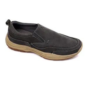 Activ Stitched Slip On Round Toecap Shoes - Ash Grey